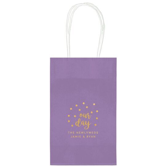 Confetti Dots Our Day Medium Twisted Handled Bags